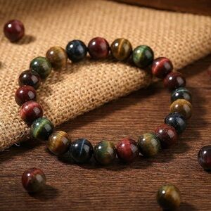 🆕New Mixed Tiger Eye Gemstone Bracelet-8mm